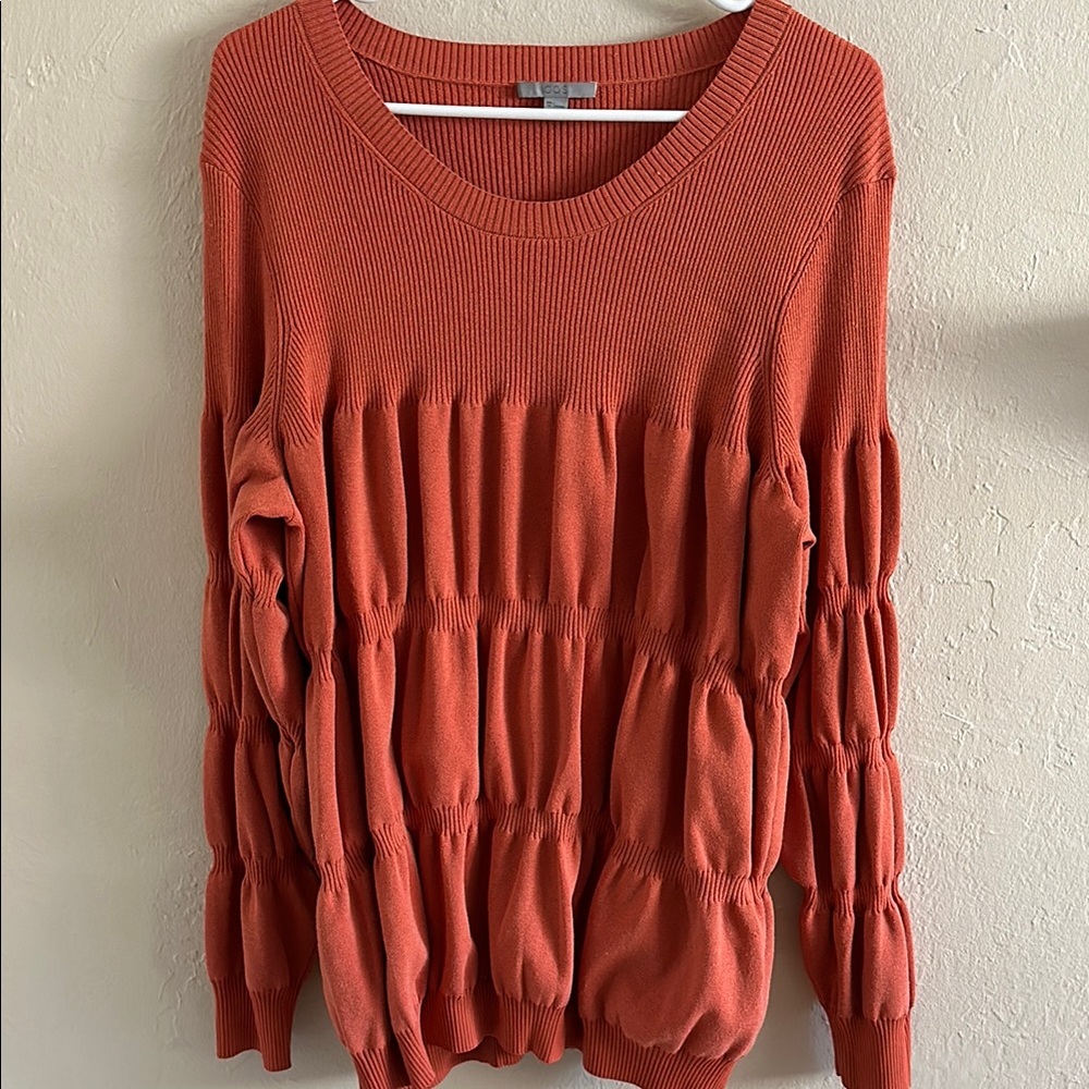 COS Rust Orange Knit Sweater